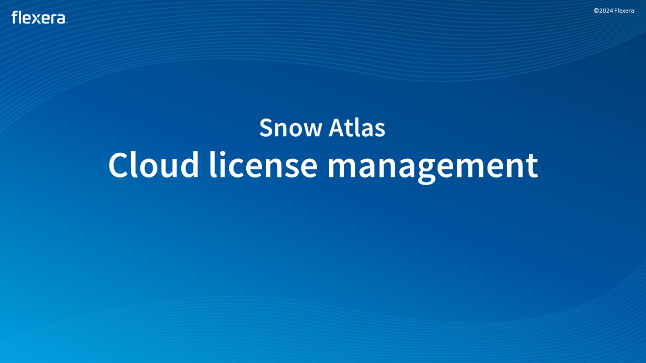 Cloud license management