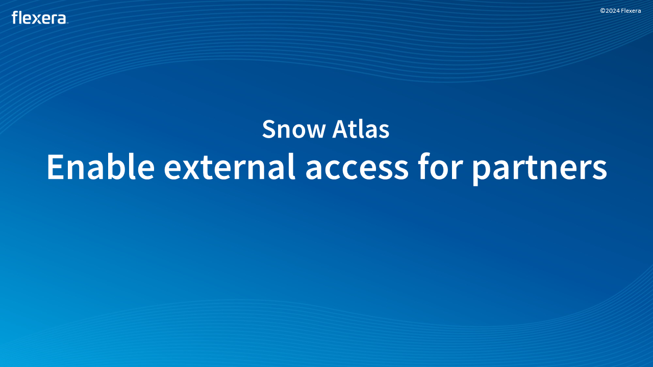 Enable external access for partners