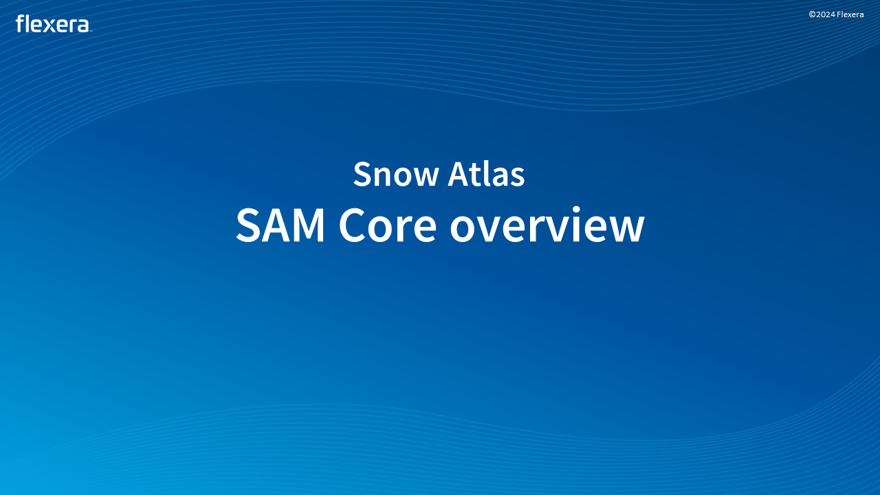 SAM Core overview