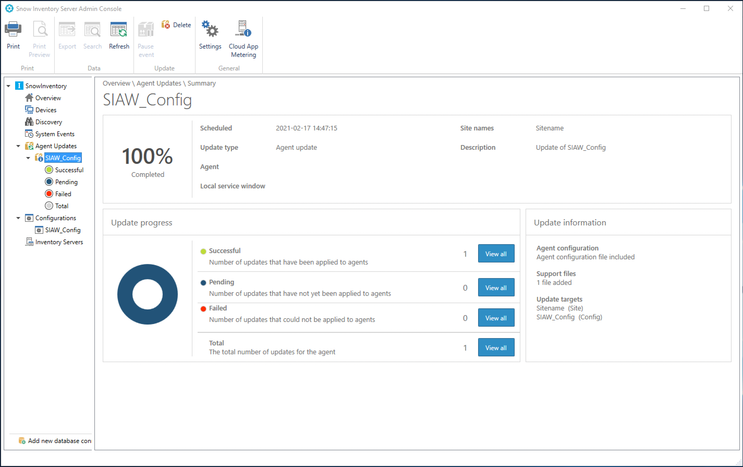 Snow Inventory Server Admin Console screenshot 8